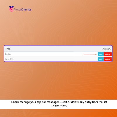 Header Message Bar PRO