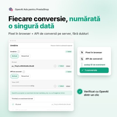 OpenAI / ChatGPT Ads — Fiecare conversie, numărată o singură dată