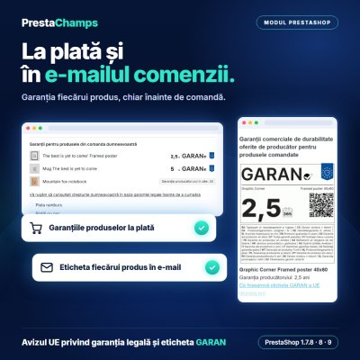 Avizul UE privind garanția legală și eticheta GARAN